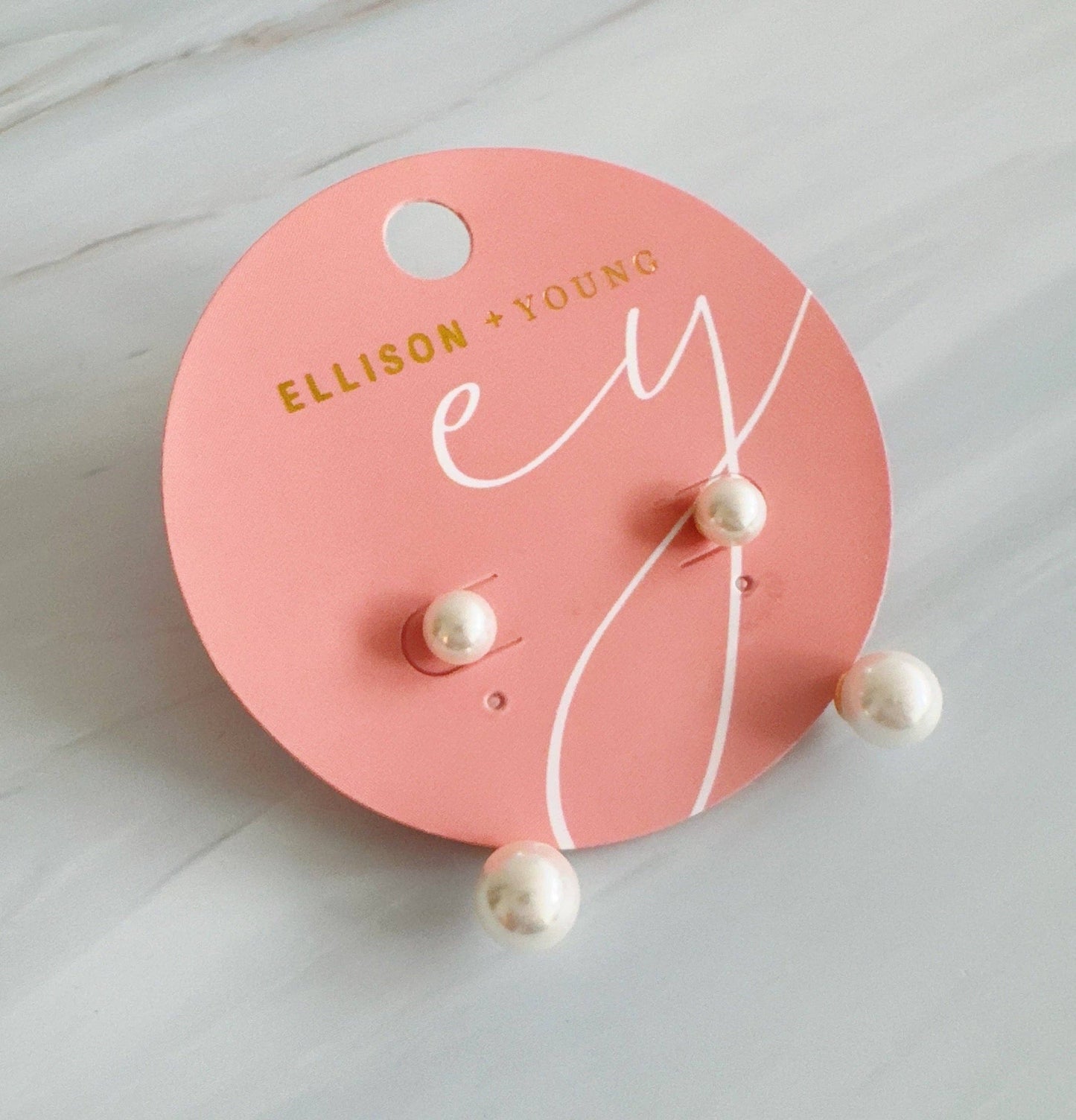 Dual Pearl Drop Earrings