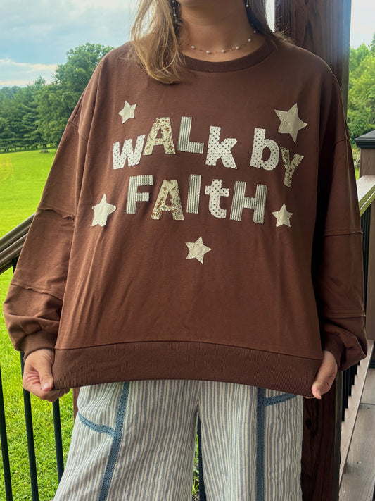 Walk By Faith Crewneck